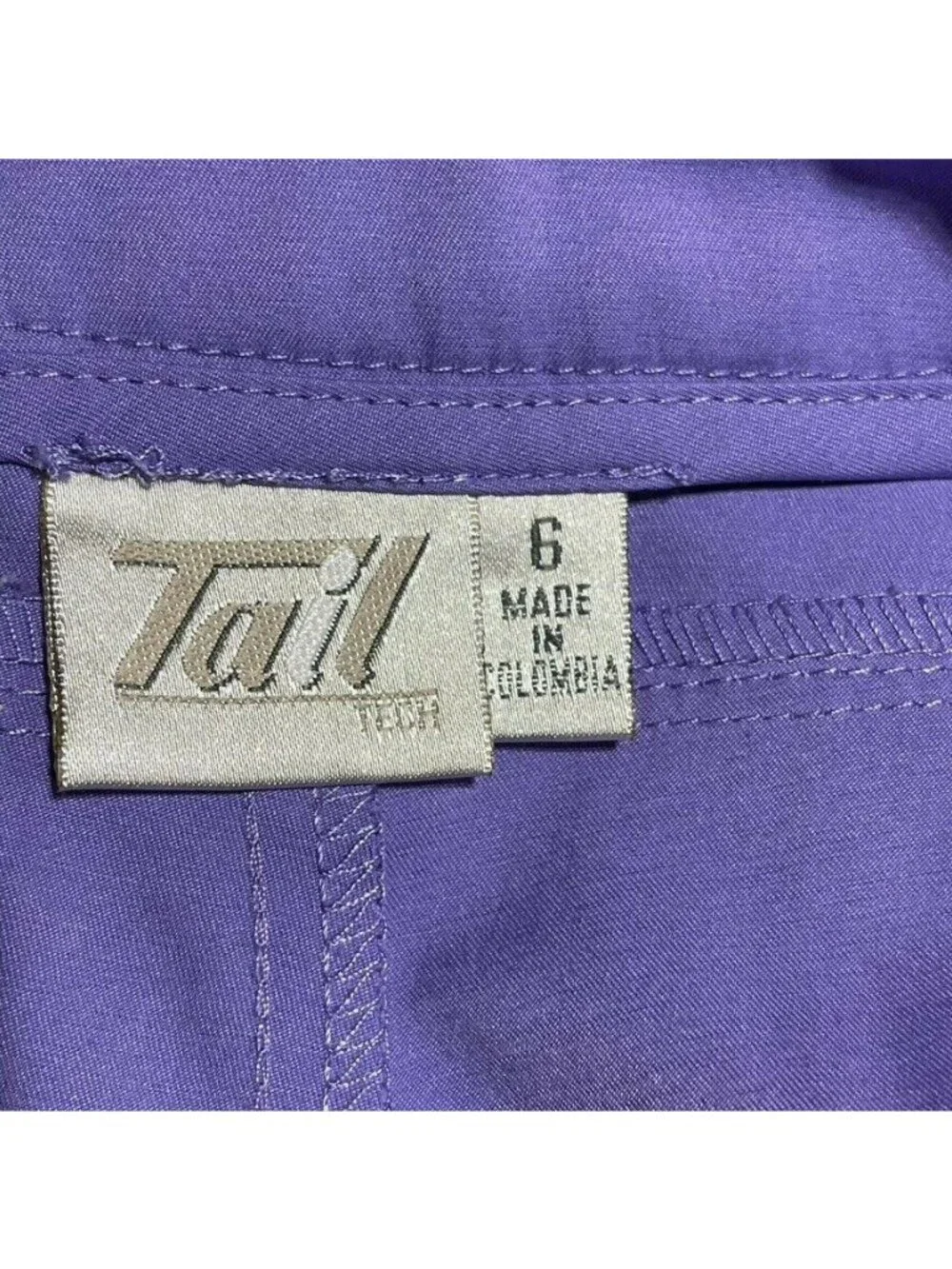 Tail Womens Purple Shorts Size 6 Polyester & Lycra